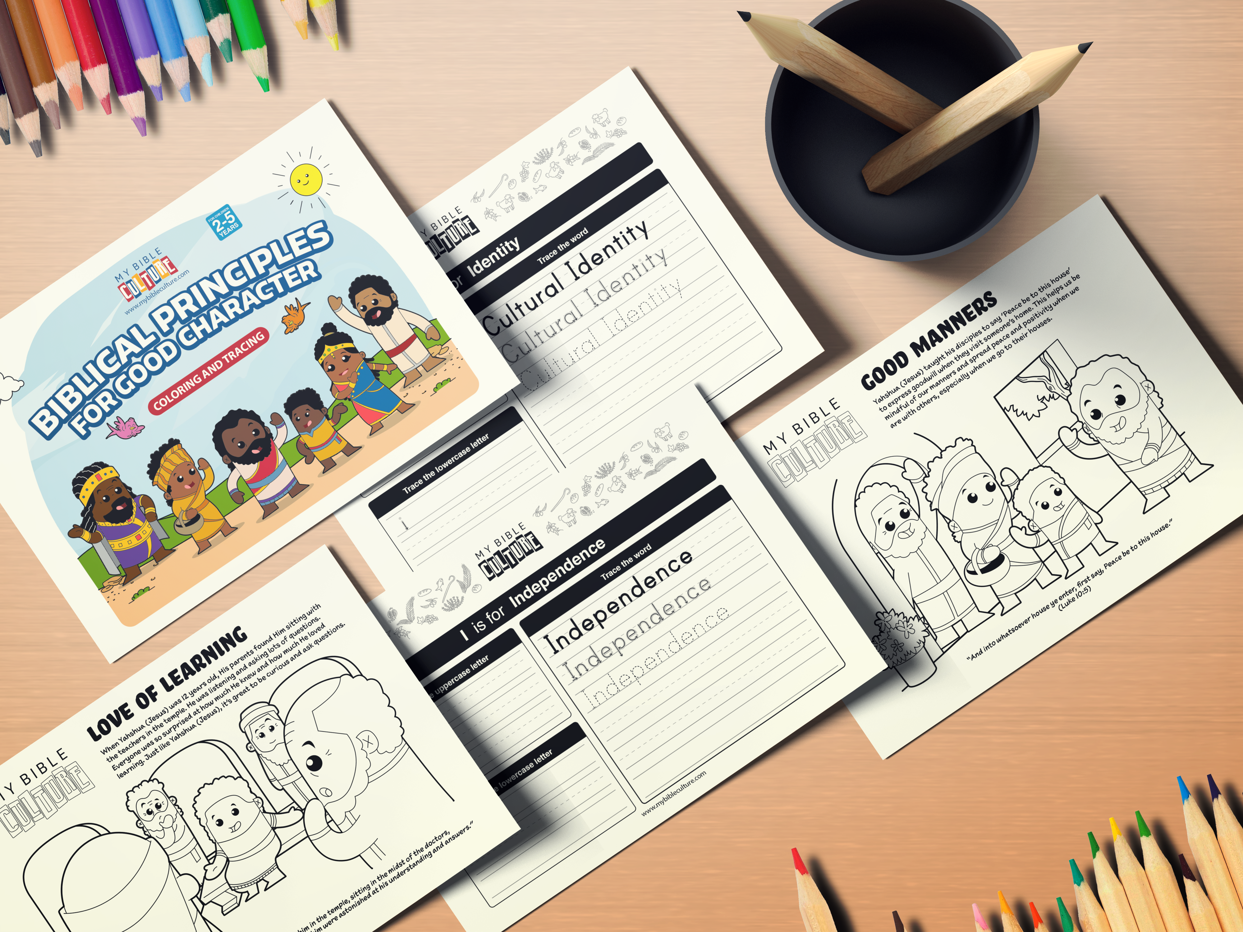 FREE SAMPLE - Biblical Principles For Good Character Activity Book (2-5)